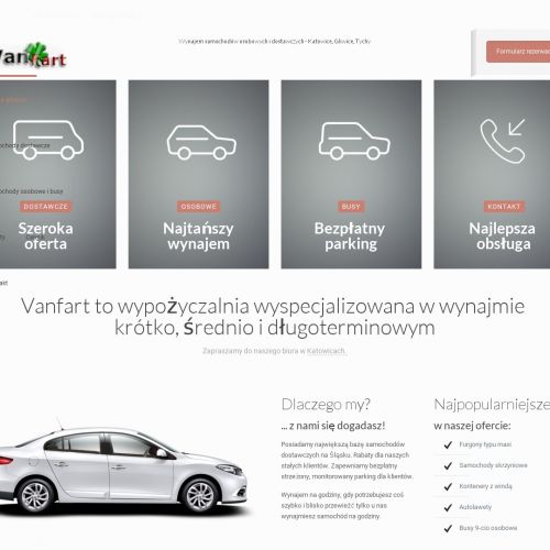 Wypożyczalnia samochodów dostawczych śląsk w Tychach