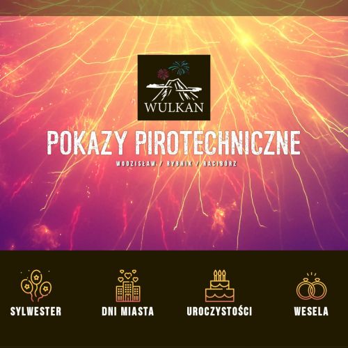 Pokazy fajerwerków na uroczystości śląsk - Wodzisław śląski