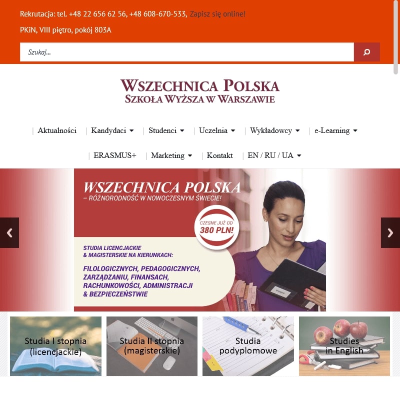 Warszawa - studia online filologia angielska