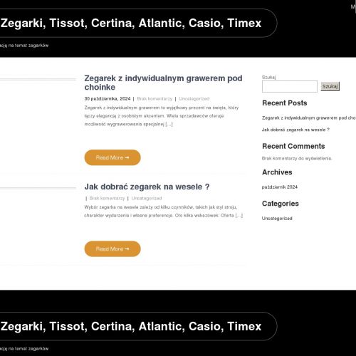 Zegarek męski na pasku - Rzeszów