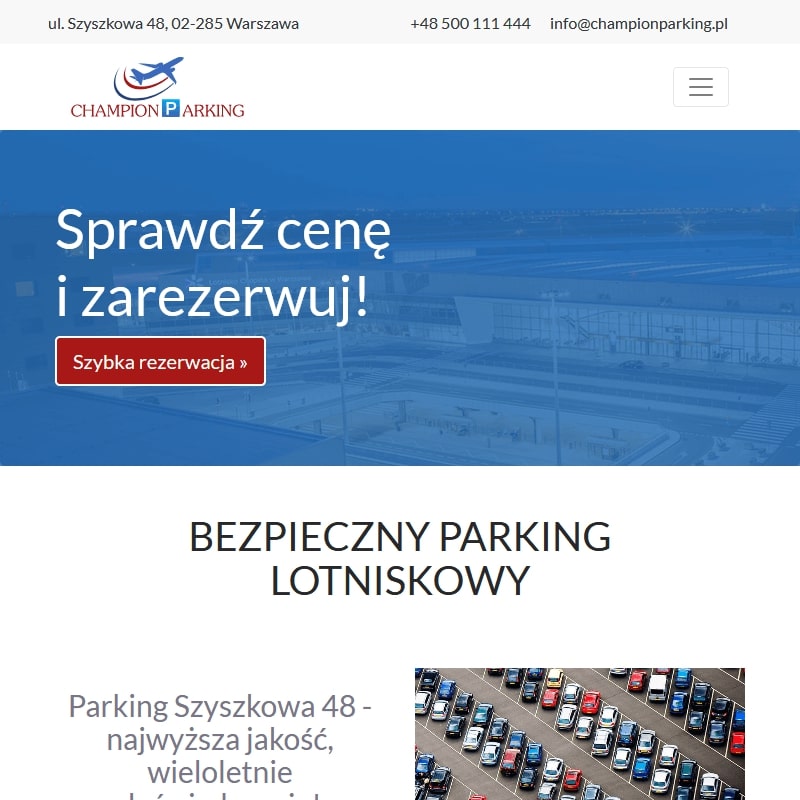 Warszawa - parking przy okęciu